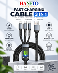 3-in-1 Fast Charging Cable – 100W
