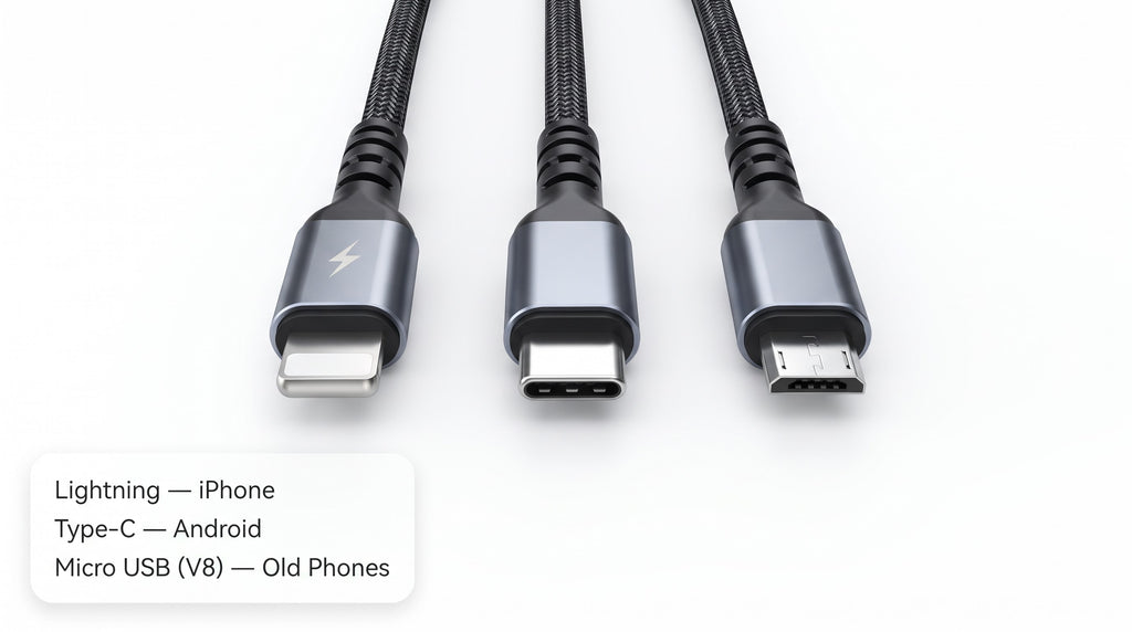 3-in-1 Fast Charging Cable – 100W