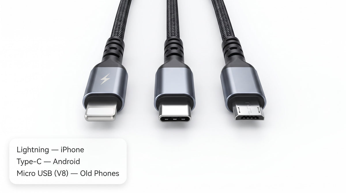 3-in-1 Fast Charging Cable – 100W